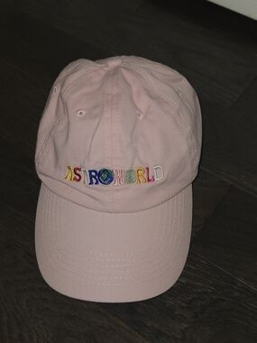 Travis Scott Astroworld Hat Cap Strap Back Wish You Were Here Pink Concert Fest